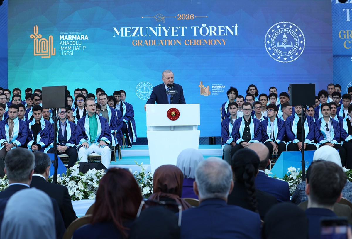 Cumhurbaşkanı Erdoğan, İTO Marmara Anadolu İmam Hatip Lisesi Mezuniyet Töreni’ne katıldı