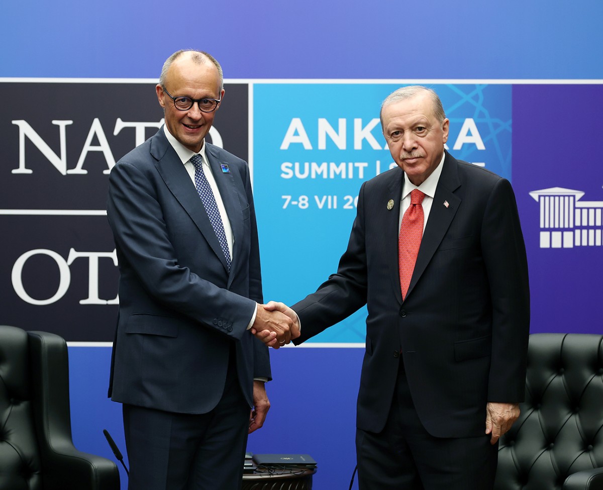 Cumhurbaşkanı Erdoğan, Almanya Başbakanı Merz ile görüştü